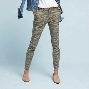 Anthropologie Hei Hei Green Camo Pants 26 Petite